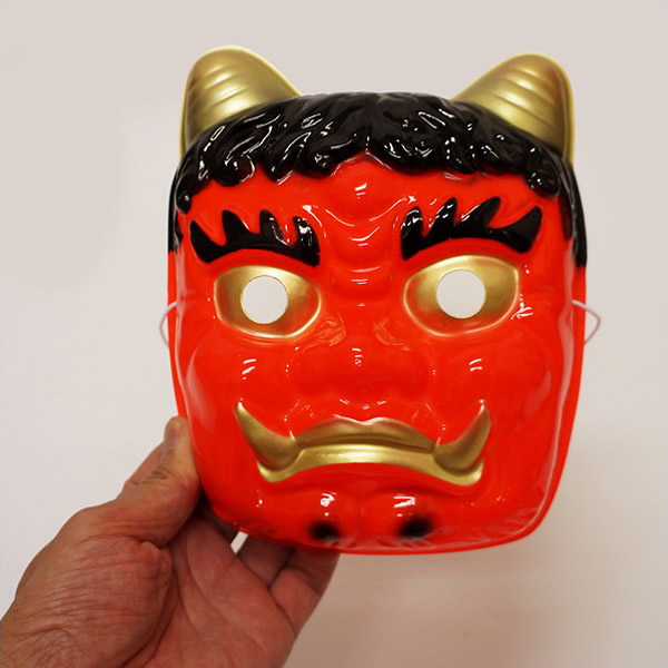 楽天市場】ミニサイズ 赤鬼お面 H7×W6cm 30枚セット : 販促イベント屋