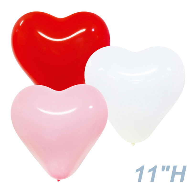 楽天市場 天然ゴム風船 10インチ ハート型風船4色 赤 白 ピンク ローズピンク 100ヶ ブライダル用 風船のみ バルーン 動画有 販促イベント屋