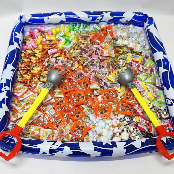 手のひらサイズのちっさいお菓子つかみどり　UFOキャッチャーハンド付　（460個）　約150名様用