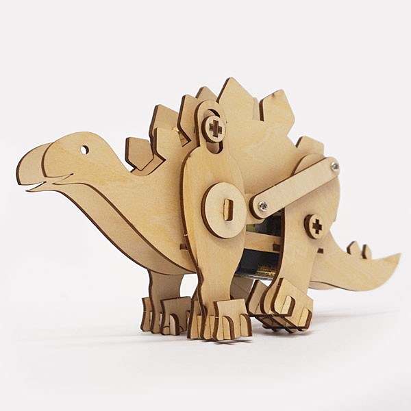 楽天市場 木製工作キット モーターで動く恐竜 ステゴサウルス 動画有 メール便可 販促イベント屋