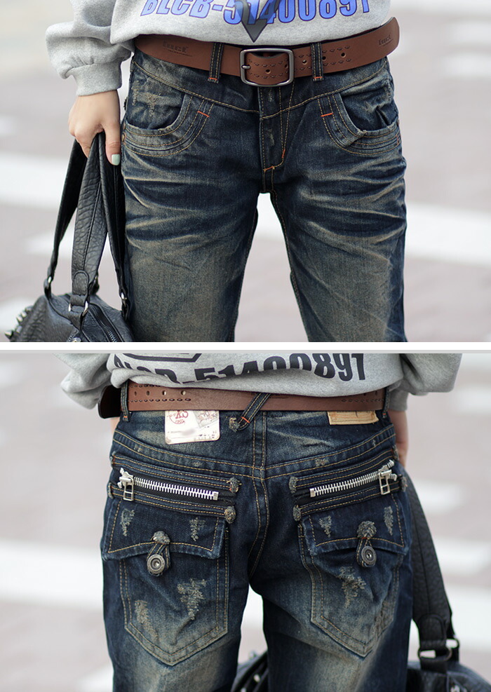 ロリータジーンズ LolitaJeans ボーイズ デニム 刺繍 ポケット ＺＩＰ 