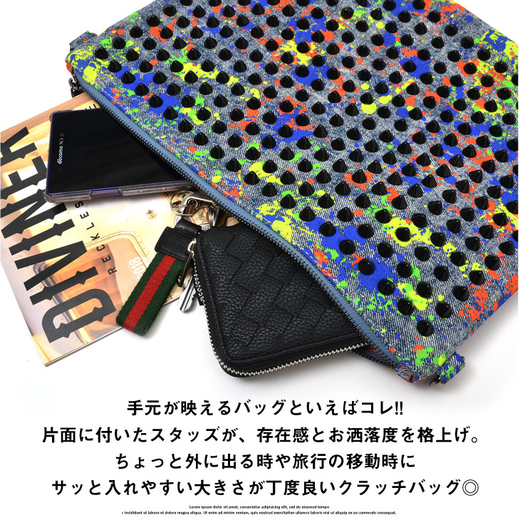 財政 罪 旅 クラッチ バッグ スタッズ Deai Taiken Jp