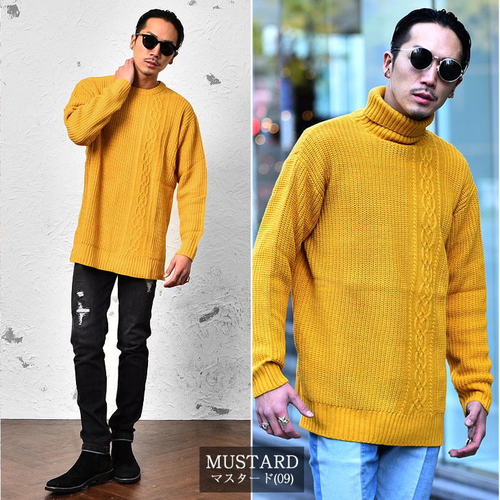 最も人気のある髪型 上マスタード ニット メンズ