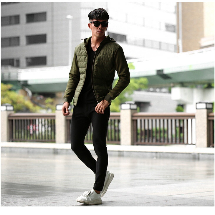 楽天市場 送料無料 ダウン メンズ ダウンジャケット 迷彩 裏起毛 裏ボア ブルゾン アウター ジャケット インナーダウン コーデ 大きいサイズ Ll Xl 防寒 カーキ グレー ベージュ 黒 秋 秋服 秋物 服 おしゃれ ちょいワル お兄系 ビター系 メンズファッション Joker