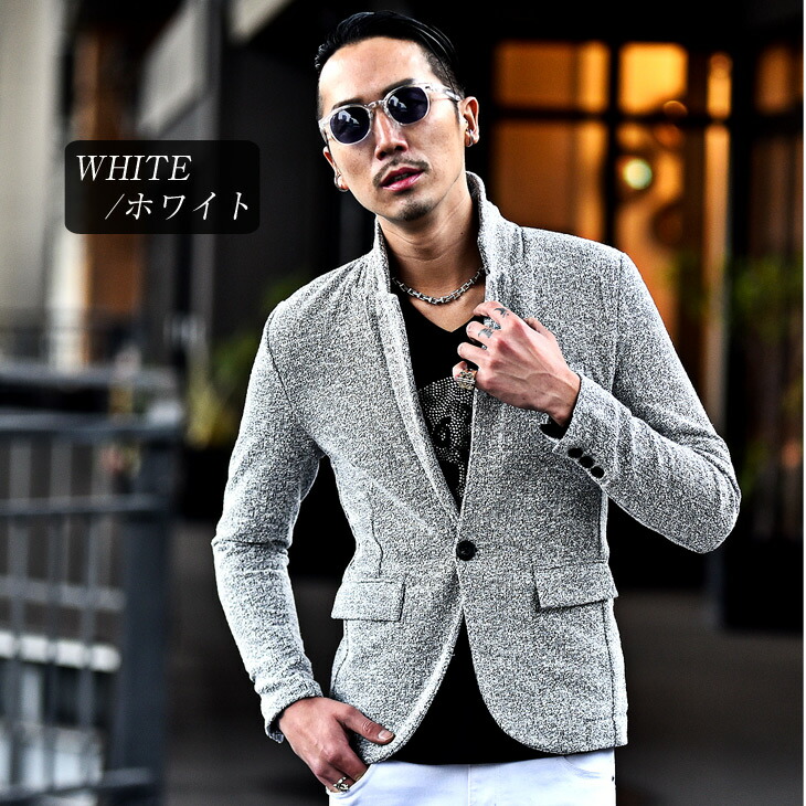オラオラ系 オシャレ 黒 メンズ L 1ボタン カジュアル 黒 おしゃれ Bitter系 ジャケット テーラードジャケット ブラック 1b ビター系 Joker心を奪う 男の羽織姿 Mixツイードテーラードジャケット カジュアルジャケット お兄系 かっこいい テーラードジャケット