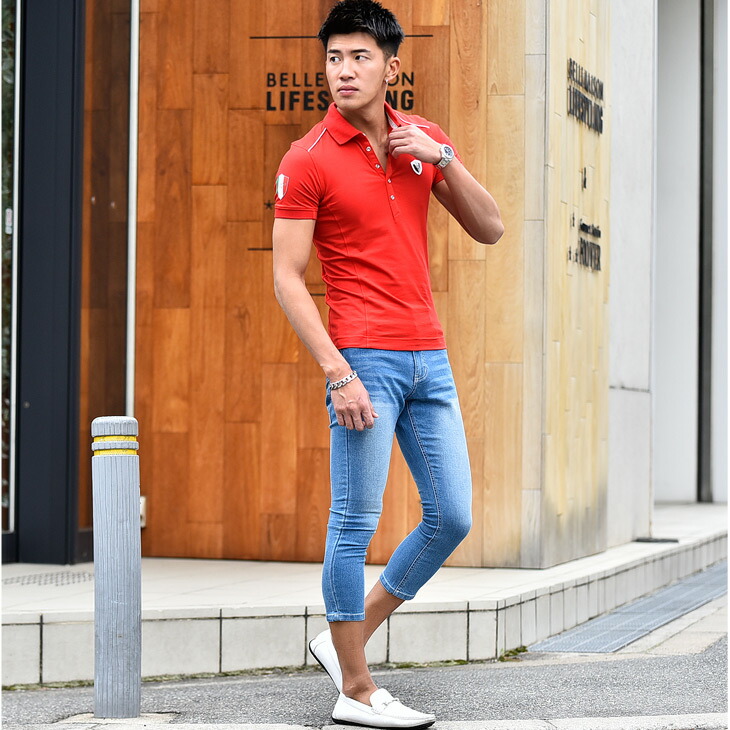 楽天市場 Viola Rumore ヴィオラ ポロシャツ メンズ 半袖 半袖ポロシャツ ポロ ゴルフ トップス ブランド きれいめ ブラック 黒 白 ホワイト レッド 赤 タイト 細身 Xl Ll お兄系 オシャレ スポーツ 着こなし コーデ ちょいワル オラオラ系 Bitter ビター系 A Joker