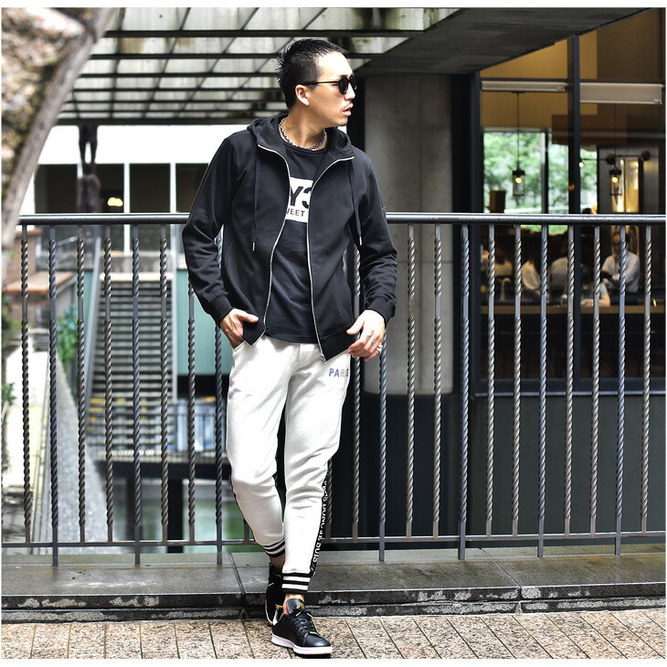 楽天市場 ジョガーパンツ メンズ スウェット スポーツ ブランド スウェット スエット スウェットパンツ ホワイト ブラック 黒 大きいサイズ Ll Xl ラインストーン 夏 夏服 夏物 オシャレ 細め お洒落 オラオラ系 ビター系 お兄系 ちょいワル 細め セットアップ Joker