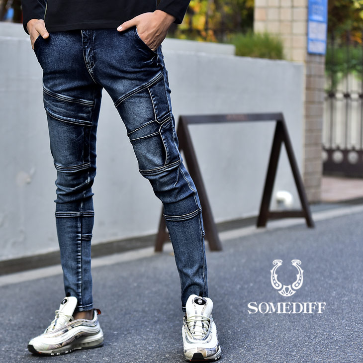 楽天市場 スキニー ジーンズ スキニーパンツ メンズ ストレッチ スキニー デニム スキニーデニムパンツ デニムパンツ デニム タイト 細身 細い ブルー 大きいサイズ Ll Xl ストレート 白 黒 かっこいい 楽 30代 40代 オシャレ お洒落 秋 秋服 秋物 冬 冬服 冬物