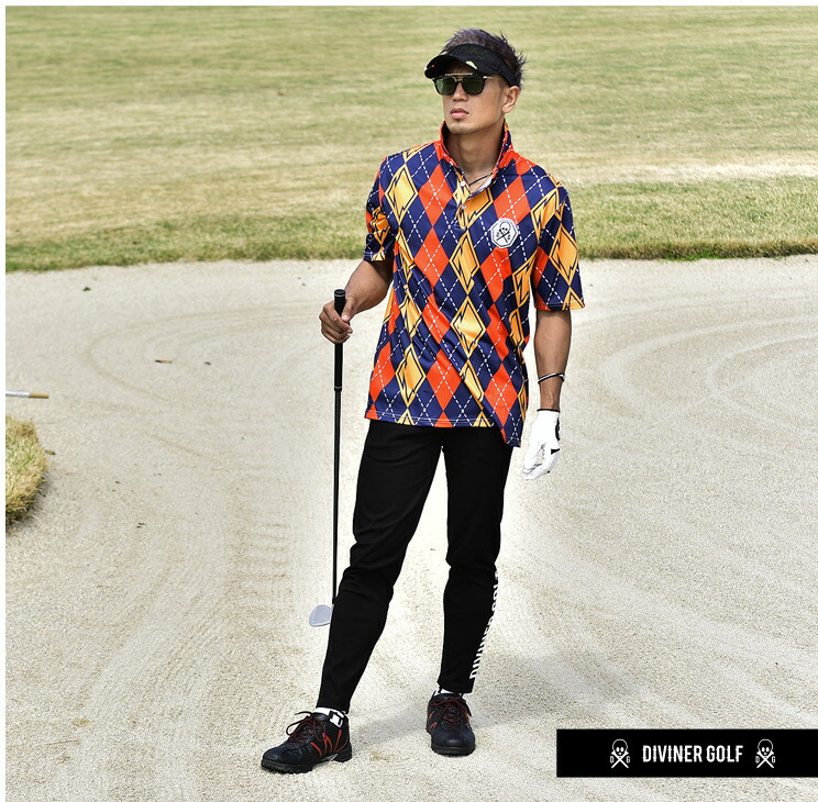 楽天市場 ゴルフウェア メンズ ポロシャツ ゴルフ ウェア 春 夏 半袖 ポロ 派手 春夏 大きいサイズ おしゃれ ブランド 赤 レッド ブルー 青 アーガイル イエロー 黄色 可愛い ストレッチ 伸縮 機能的 Diviner Golf ディバイナーゴルフ スカル 大きいサイズ Ll Xl Joker