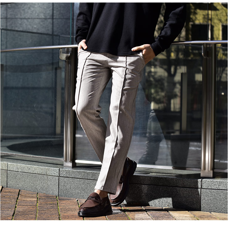 楽天市場 パンツ メンズ テーパードパンツ アンクルパンツ スラックス 無地 フォーマル ビジネス カジュアル スーツ グレー メンズl M 大きいサイズ Ll Xl 冬 冬服 冬物 キレイ目 お洒落 人気 オシャレ ホスト お兄系 オラオラ系 Joker