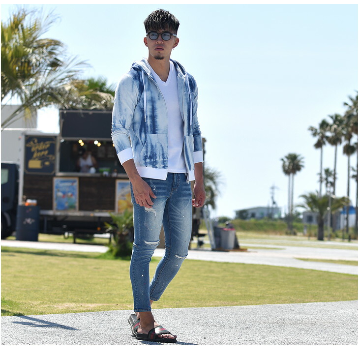 パーカー メンズ スウェット スウェットパーカー トップス ジップパーカー 長袖 フルジップ ジップアップ 大きいサイズ タイダイ サーフ系 大きいサイズ Ll Xl 夏 夏服 夏物 ビター系 Bitter系 お兄系 オラオラ系 ファッション Napierprison Com