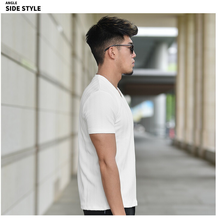 Tティーシャツ メンズ V平首 半袖 カットソー 直線コース 無地 夏場 夏服 夏物 キレイめ いくらかワル タイト マッチョ ちょいワル 細身 狭隘 ジュバン トップス 盛装 オシャレ 広いサイズ Ll Xl Daemlu Cl