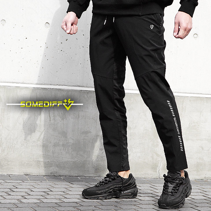 ジム ウェア メンズ スポーツ 筋トレ ストレッチパンツ パンツ おしゃれ ブランド スリム トレーニングウェア ランニングウェア ブラック 黒 マッチョ フィットネス ジョギング 細身 伸縮 ストレッチ Somediff Smdf サムディフプラス サムディフ 12周年記念イベントが