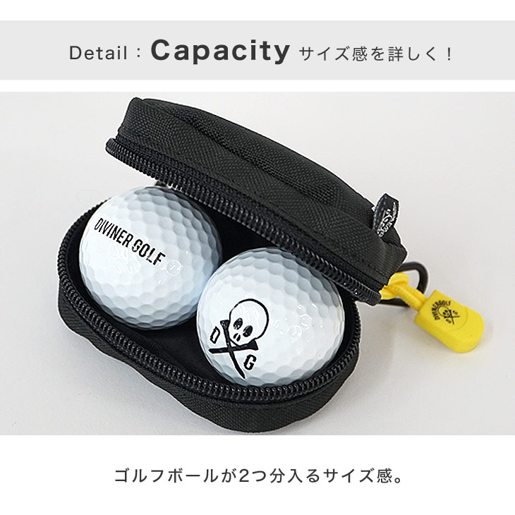 Diviner Golf ゴルフ用品 ボールポーチ ゴルフ ゴルフボールケース レディース メンズ ボールケース ホルダー ゴルフボールホルダー 収納