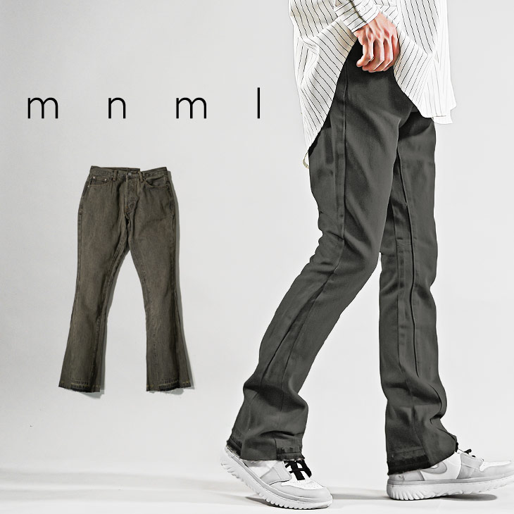 楽天市場】mnml デニム ミニマル ジーンズ メンズ ダメージ