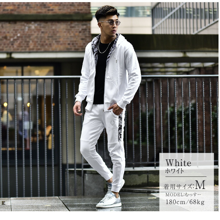 楽天市場 セットアップ メンズ ブランド パーカー カジュアル スウェット スエット 柄 サイドライン パンツ ジョガーパンツ ブラック 黒 ホワイト 白 大きいサイズ Ll Xl Xxl 夏 夏服 夏物 オシャレ お洒落 オラオラ系 ビター系 お兄系タイト Somediff サムディフ Joker