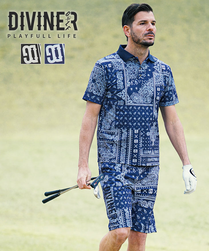 DIVINER GOLF】 ゴルフ セットアップ メンズ ゴルフウェア