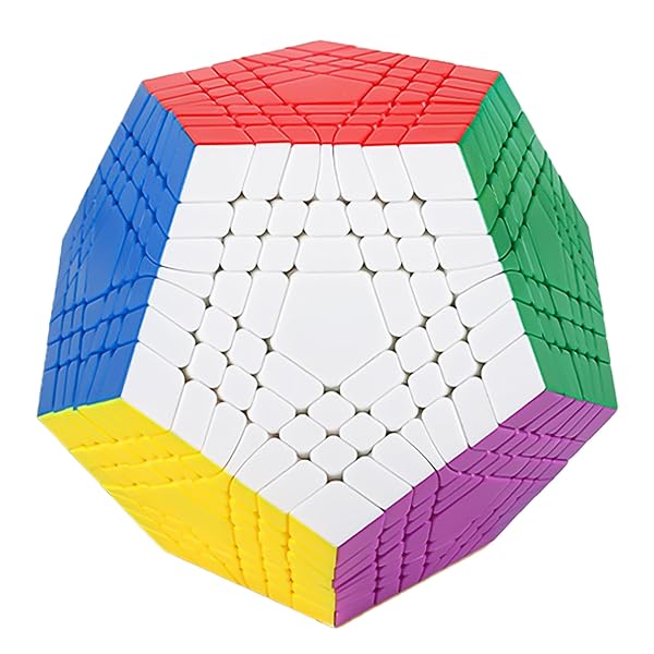 メガミンクス Megaminx 脳トレパズル 脳活正六面体 神通力正六面体 2x2～9x9 引きくらべる用 魔方 立体謎合わせ 知育手あそび 神通力主柱 回転させる宛転たる MagicCube 小わっぱ差し上げ物 差し上げ物 知的能力手あそび 取っておく版 (派手 7x7x7)
