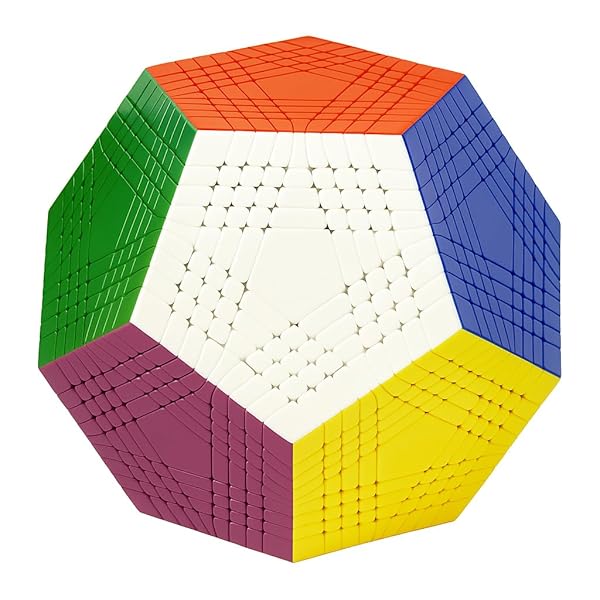 メガミンクス Megaminx 脳トレパズル 脳活正六面体 神通力正六面体 2x2～9x9 引きくらべる用 魔方 立体考えもの 知育手あそび 神通力高閣 回転させる円転自在 MagicCube ちびっ子差し上げ物 差し上げ物 学習能力手あそび 取っておく版 (派手 9x9x9)