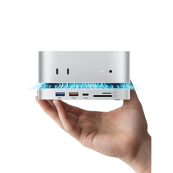 Mac Mini M4 相応うこしき  USB-Cこしき 【10-インチ-1万能型＆内蔵 SSD】 HDMI 4K 60サイクル USB-A(10/5Gbps)PD相応う SD/TF歌留多愛読者 HDMI USB3.2 USB3.0 1000Mbpsイーサネット
