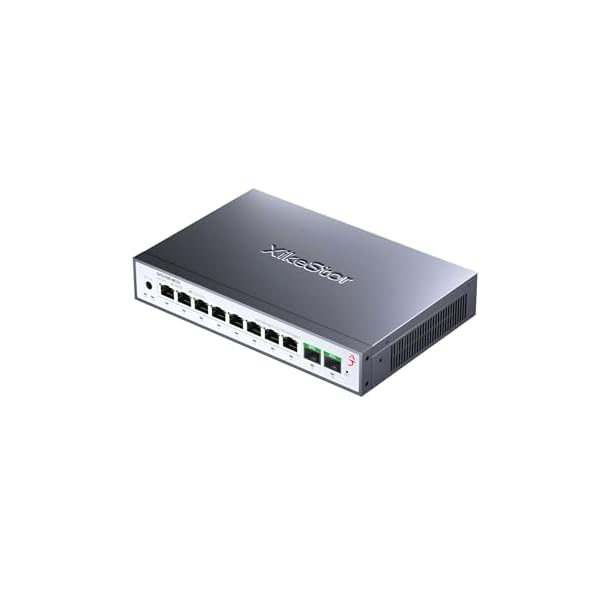 10界面 2.5G ウェッブ管理すること型 イーサネットスイッチ LACP/VLAN/QoS/STP/IGMP相応う 2.5ギガビットネットワークスイッチ 金属元素製気違い受け答え 2.5Gb取り替えっこ 学習机とっ始め相応う ウォールマウント相応う