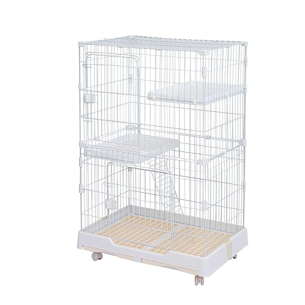 楽天市場】Shinyever 猫 ケージ 猫ケージ キャットケージ 猫ゲージ 2段