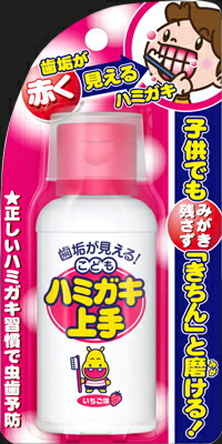 丹平製薬 こども　ハミガキ上手　いちご味 ６９ＭＬ&times;60個【送料無料】【オーラル】【歯磨き】【歯ブラシ】｜ディスカウントストア　てんこもり