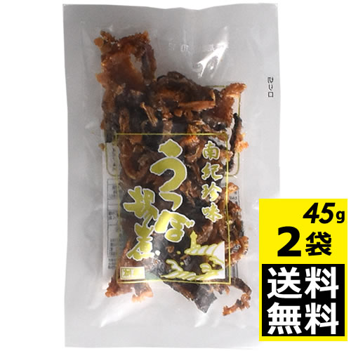 楽天市場 スーパーセール特価 南紀珍味 うつぼ揚煮 45g 2袋 合計 90g 全国送料無料 珍味 おつまみ 和歌山 海のギャング ウツボ揚げ煮 桝悦商店 ディスカウントストア てんこもり