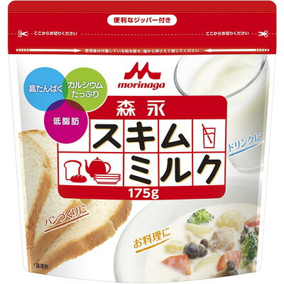 森永乳業　スキムミルク　袋１７５Ｇ×12個　【送料無料】