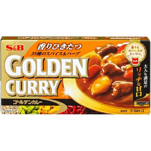 ヱスビー食品 ゴールデンカレー 甘口198g×40個|ディスカウントストア てんこもり