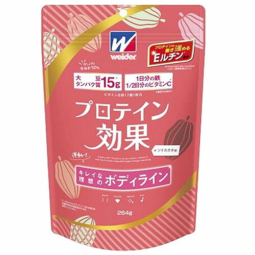 森永製菓　ウイダー プロテイン効果 　ソイカカオ味（264g/約12回分）×30個【送料無料】