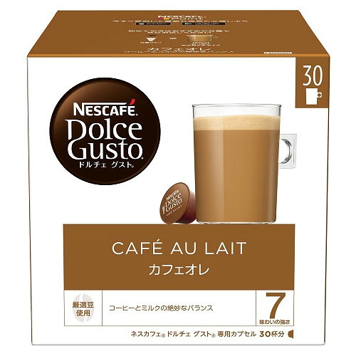 ネスレ日本　ネスカフェ ドルチェ グスト 専用カプセル カフェオレ（30杯分）×3個×2セット