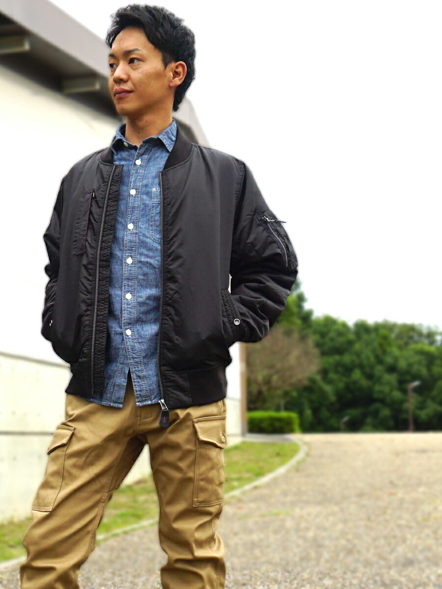 楽天市場 フライトブルゾン Ma 1 ジャケット 防寒着 ミリタリー おしゃれ 定番 メンズファッション ジーグラウンド 桑和 G Ground 0014 00 S Ll エベレストワーク