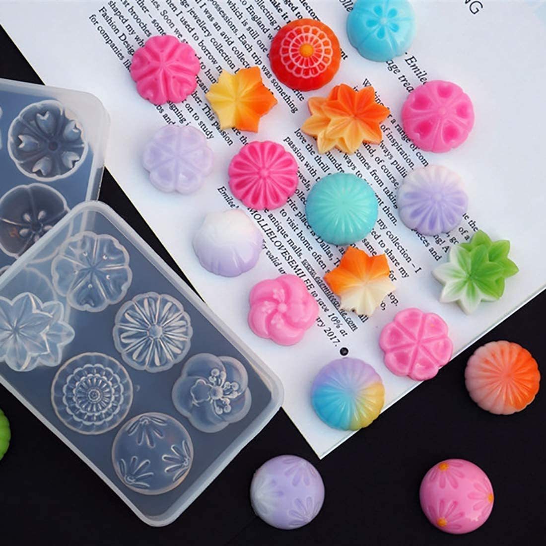 楽天市場 シリコンモールド 和菓子形 花 葉 シリコン モールド レジン Uvレジン エポキシ樹脂 アロマストーン 手作り 石鹸 キャンドル 樹脂 粘土 オルゴナイト 型 抜き型 12種類 菱形 星 蝶 扇子 花 ハンドメイド専門店エバーガーデン