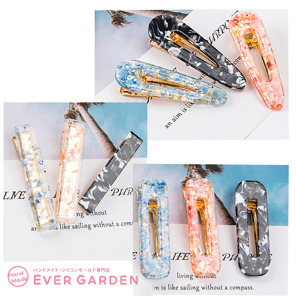 ケイ素樹脂モールド ヘアークリップ ヘアピン 固化 12個ヘアクリップ金具御伽 レジン オルゴナイト Uvレジン アロマストーン 石膏 手作り セッケン 樹脂 クレー シリコン モールド シリコン歯型 型 型抜き 抜き型 一揃いのエクィップメント 道具 お手て中働き 矩形 A