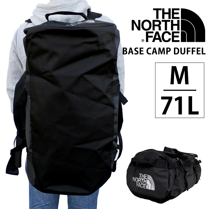 楽天1位 ザ ノースフェイス The North Face ダッフル バッグ 71l Base Camp Duffel M Bag ブラック Nf0a3etp 定番 人気 メンズ ユニセックス 楽天 あす楽 Northface ベースキャンプ 鞄 バック Bag 学生 旅行 部活 サークル ジム Ever