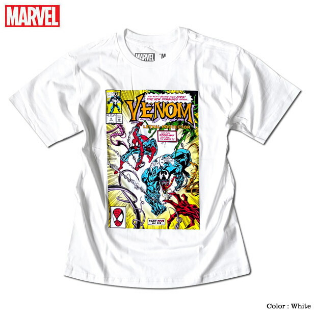 楽天市場 マーベル キャラクター ロゴ ｔシャツ 半袖 スパイダーマン ヴェノム ベノム プリント Marvel アメコミ Tシャツ グッズ メンズ 白 ホワイト Eversoul Plus 公式 メンズ通販