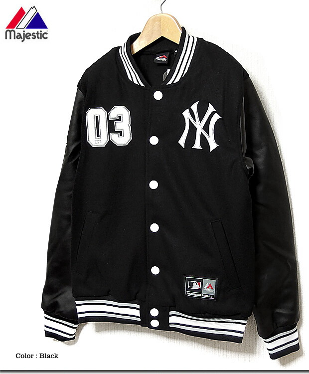 Eversoul Plus Rakuten Global Market Large Faux Leather Yankees Large Faux Leather Yankees Stadium Jacket Jumper New York