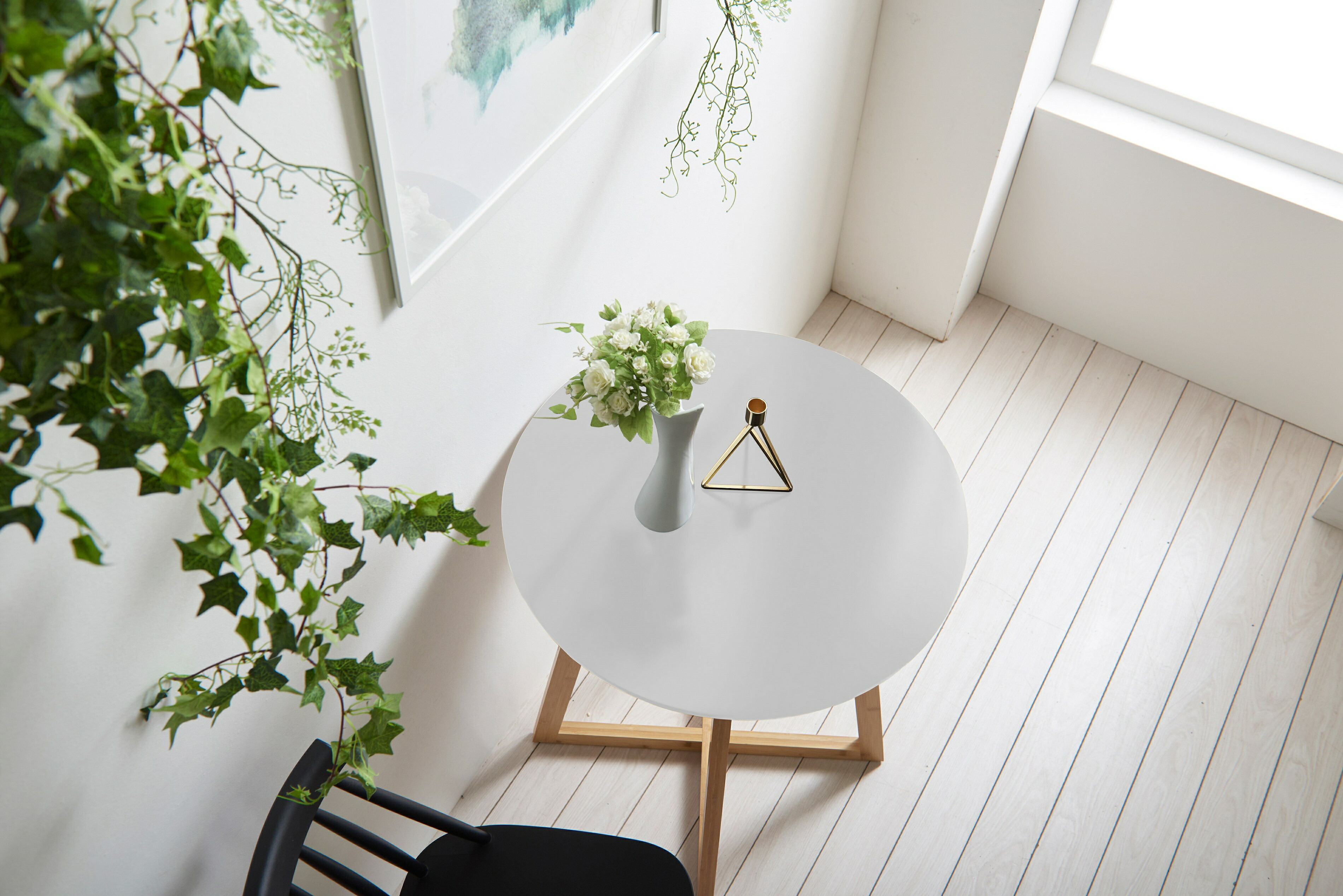 カフェテーブル 北欧 丸テーブル おしゃれ ホワイト ブラック 直径60cm Butlerchimneys Com