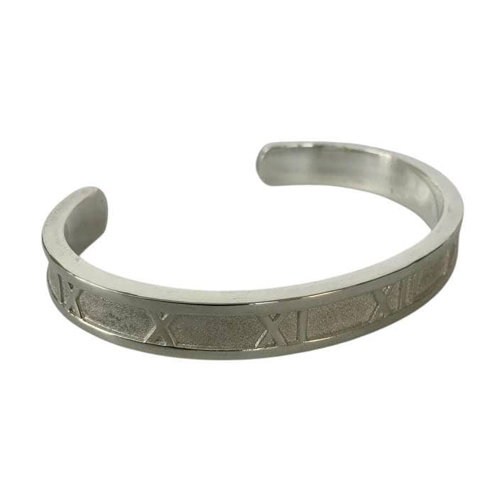 【中古】TIFFANY＆Co. ティファニー アトラス バングル 腕輪 SV925 メンズ レディース しろがね色系