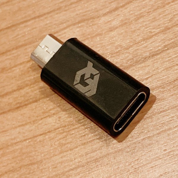 USB Type C ケーブル → マイクロ に変換する アダプター ｘ1 お使いのUSB Type-Cケーブルに被せるだけ 【希少！！】