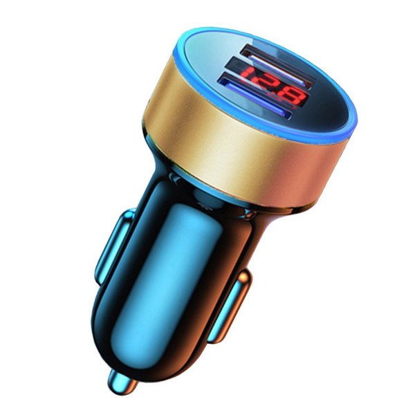 カラー変更可能 USB車載 充電器 デジタル 電圧計 USB 2ポート 数字 シガー ソケット 【再入荷】 カラー変更可能 USB車載 充電器 デジタル 電圧計 USB 2ポート 数字 シガー ソケット 【再入荷】
