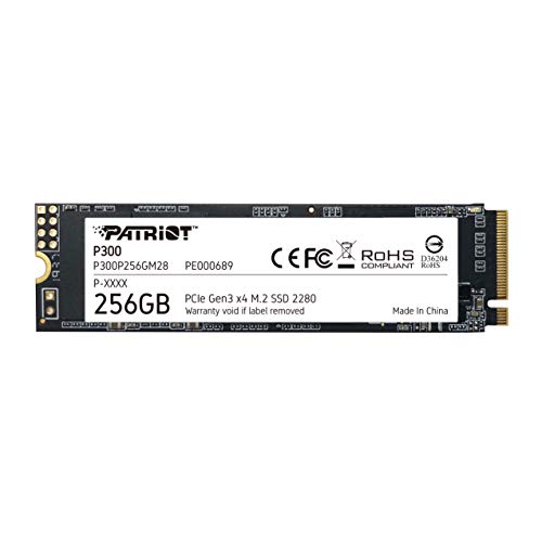 Patriot Memory P300 256GB M.2 SSD 2280 NVMe PCIe Gen 3x4 内蔵型SSD P300P256 9,096円