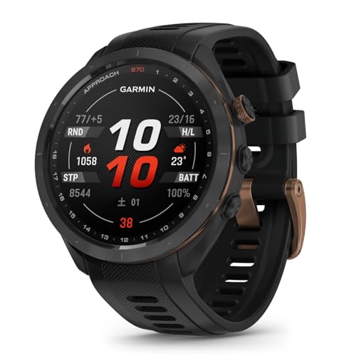 ガーミン(GARMIN) Approach S70 47粍 Black Bronze Edition AMOLED(有機EL)見せびらかす積み上げる