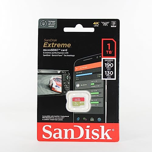SanDisk (サンディスク) 1結核症 Extreme microSDXC A2 SDSQXA1-1T00-GN6MN SD取り替えっこアダプタなし