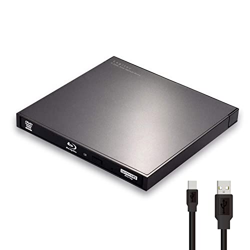 ロジテック ブルーレイドライブ 外付け USB-A/USB-C Type-C (TM) ケーブル付属 ポータブル M-DISC 国内メーカー B|エブリデイ・ダイレクト