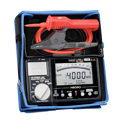 HIOKI (日置電機) 絶縁抵抗計 IR4052-51 スイッチ付きリードセット L9788-11 付属品 ワイヤレスアダプタZ3210対応|エブリデイ・ダイレクト