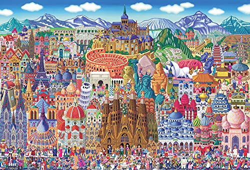 【日本製】 2000スモールピースジグソーパズル 世界名所大集合! (49×72cm) S92-505