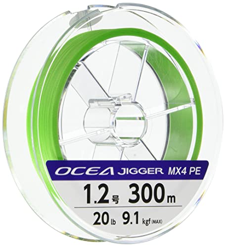 シマノ(SHIMANO) PEライン オシア ジガー MX4 300m 3号 ライムグリーン PL-O74P 釣り糸