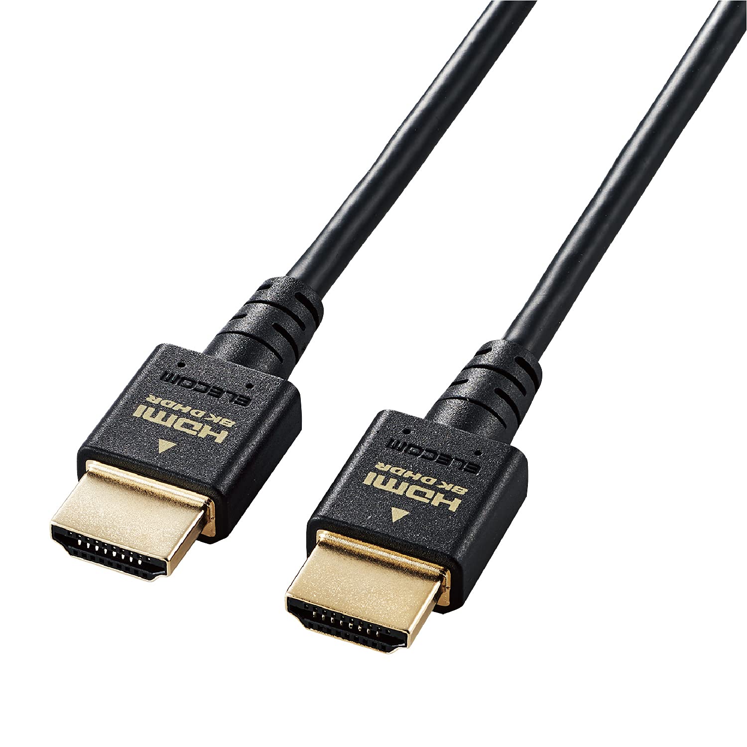 エレコム HDMI 2.1 ケーブル スリム ウルトラハイスピード 2m 【Ultra High Speed HDMI Cable認証品】 8K